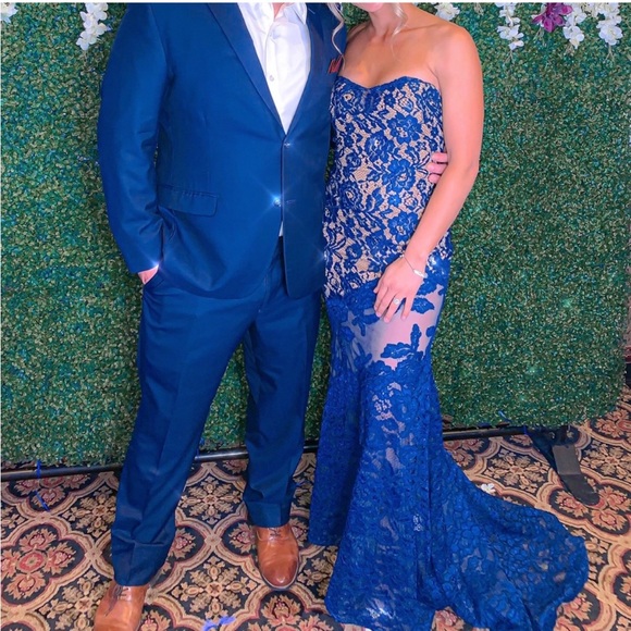 Lace Prom Dress - Picture 1 of 3